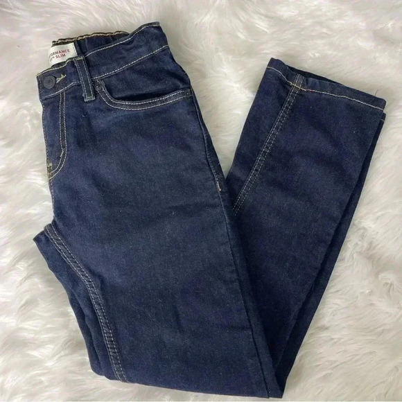 Levi's Performance 511 Slim Youth Dark Wash Jeans Size 10 - Picture 1 of 6